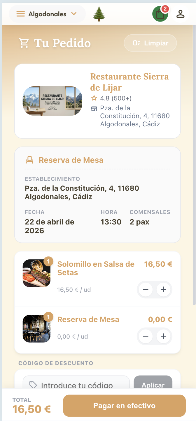 Reserva de restaurantes